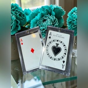 Tiffany & Co. (1) Ace 💎 AND  (1) Ace ♠️ Collectors Card in Hard Case-NO BOX
